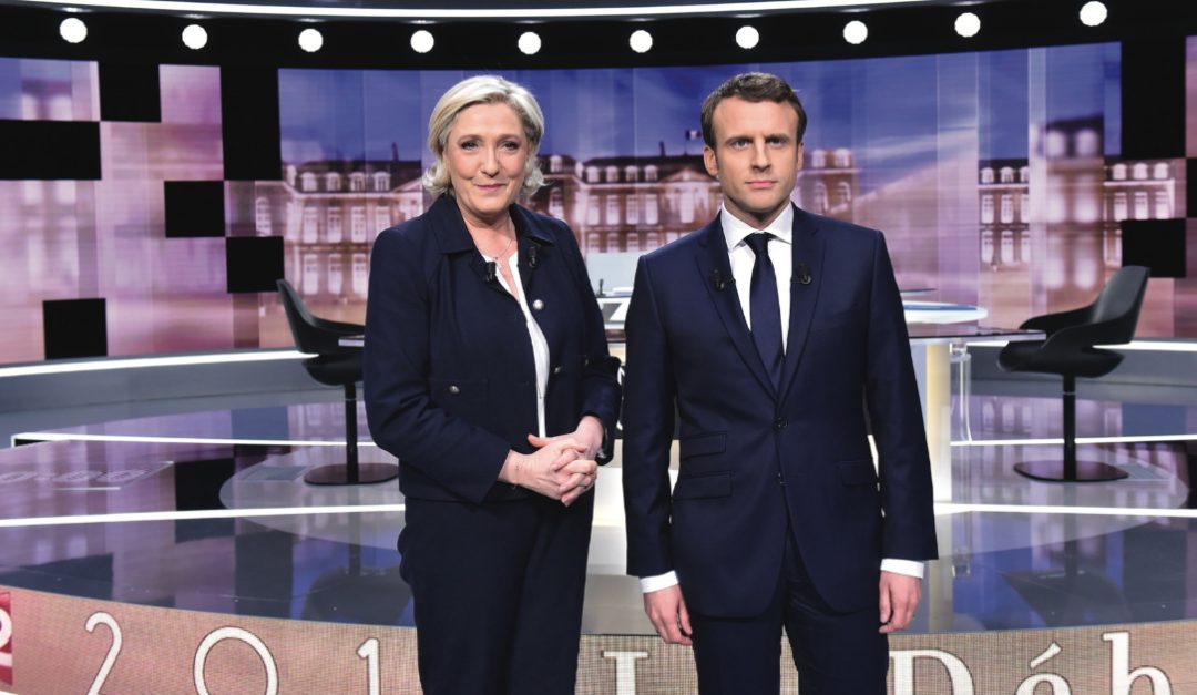 Marine Le Pen ed Emmanuel Macron