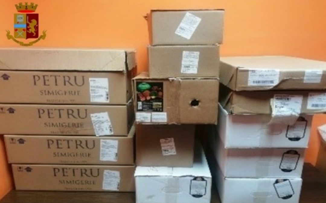 Gli alimenti sequestrati dalla Polizia stradale nel Vibonese