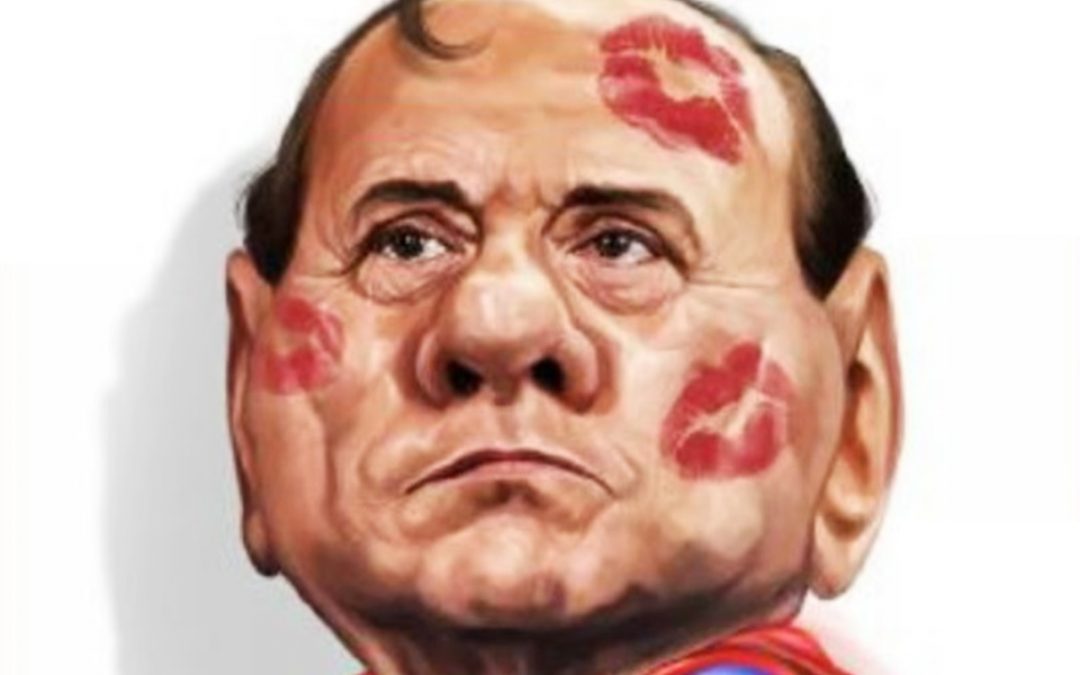 Una caricatura di Berlusconi
