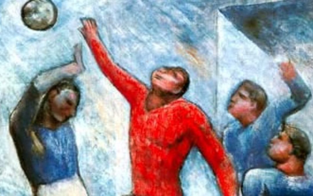 Carlo Carrà, Partita di calcio (particolare)