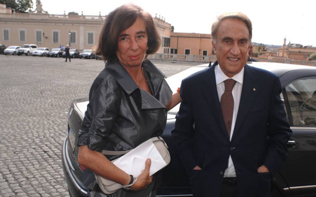Diana de Feo con Emilio Fede