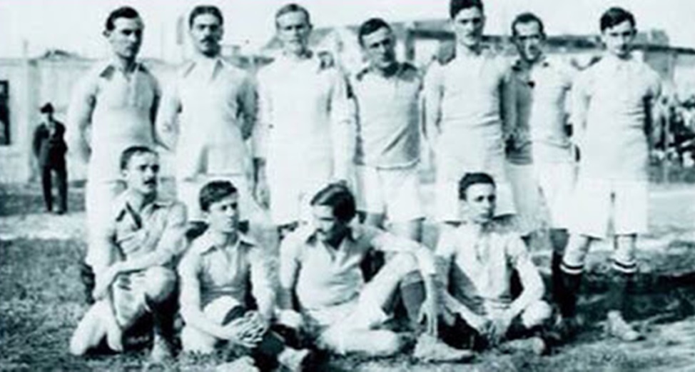 La squadra della Lazio in una foto d'epoca