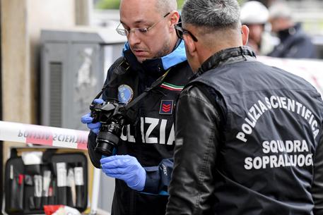 I rilievi della Polizia scientifica