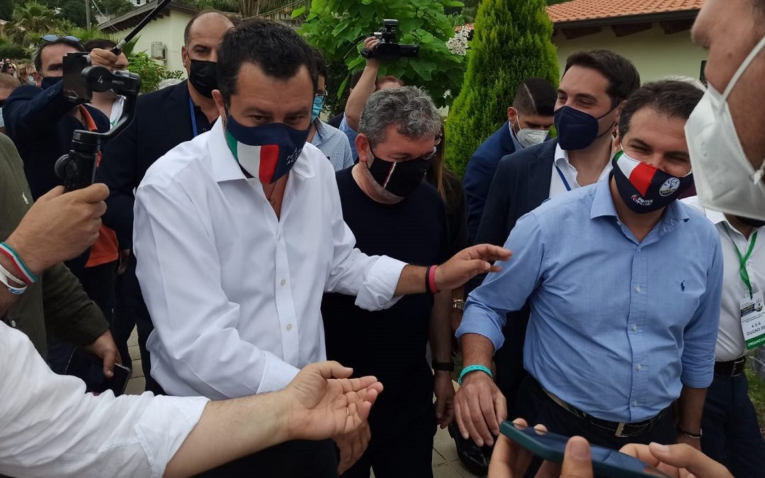 Matteo Salvini e Nino Spirlì