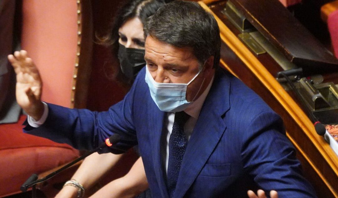 Matteo Renzi in Senato