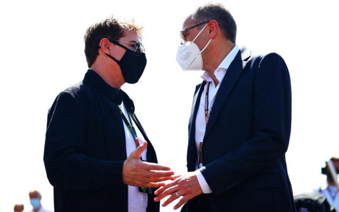 Cruise e Domenicali in pista prima del Gp di Gran Bretagna