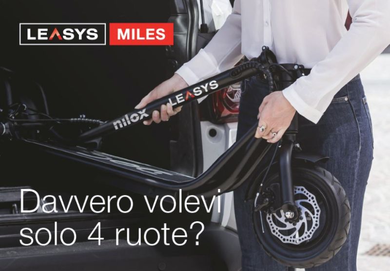 Noleggio a lungo termine Leasys sposa micromobilità integrata