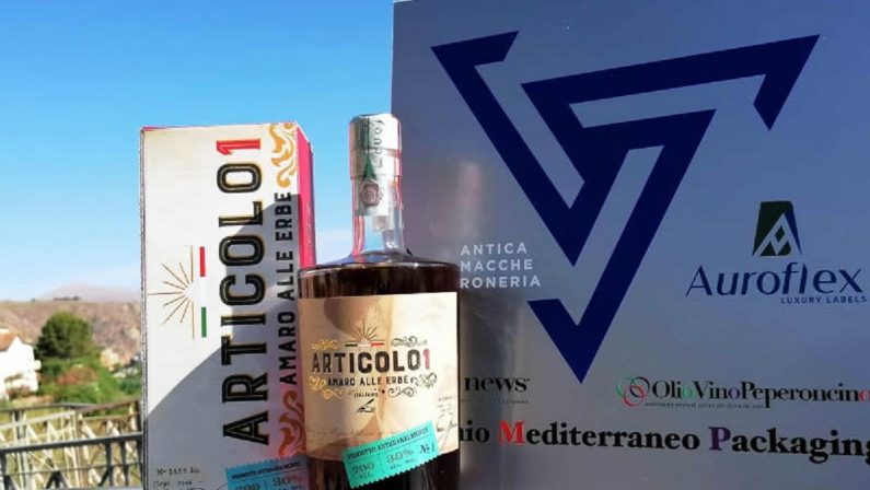 L’amaro calabrese “Articolo1” vince il Premio Mediterraneo Packaging

 