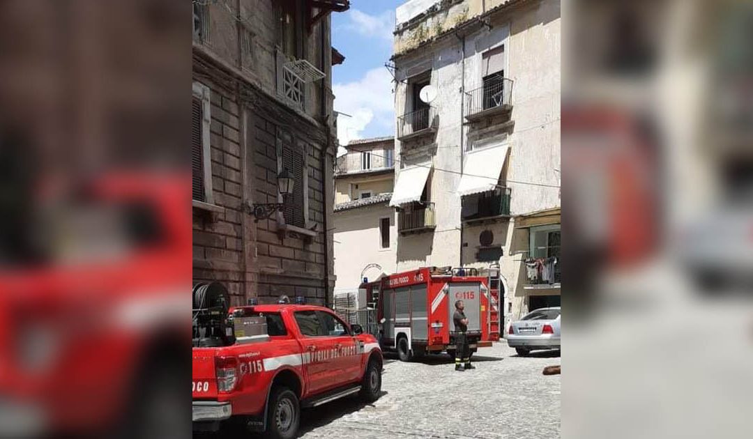 L'area in cui sono stati registrati i crolli