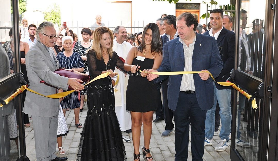 Il giorno dell'inaugurazione della fondazione Federica Monteleone