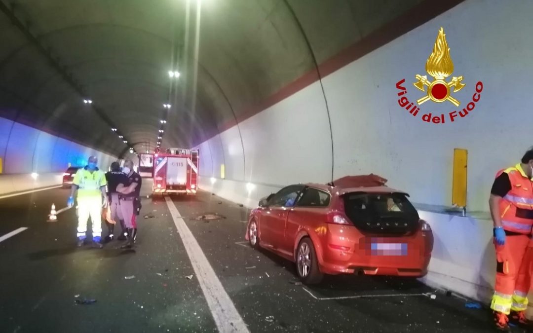 L'autovettura coinvolta nell'incidente