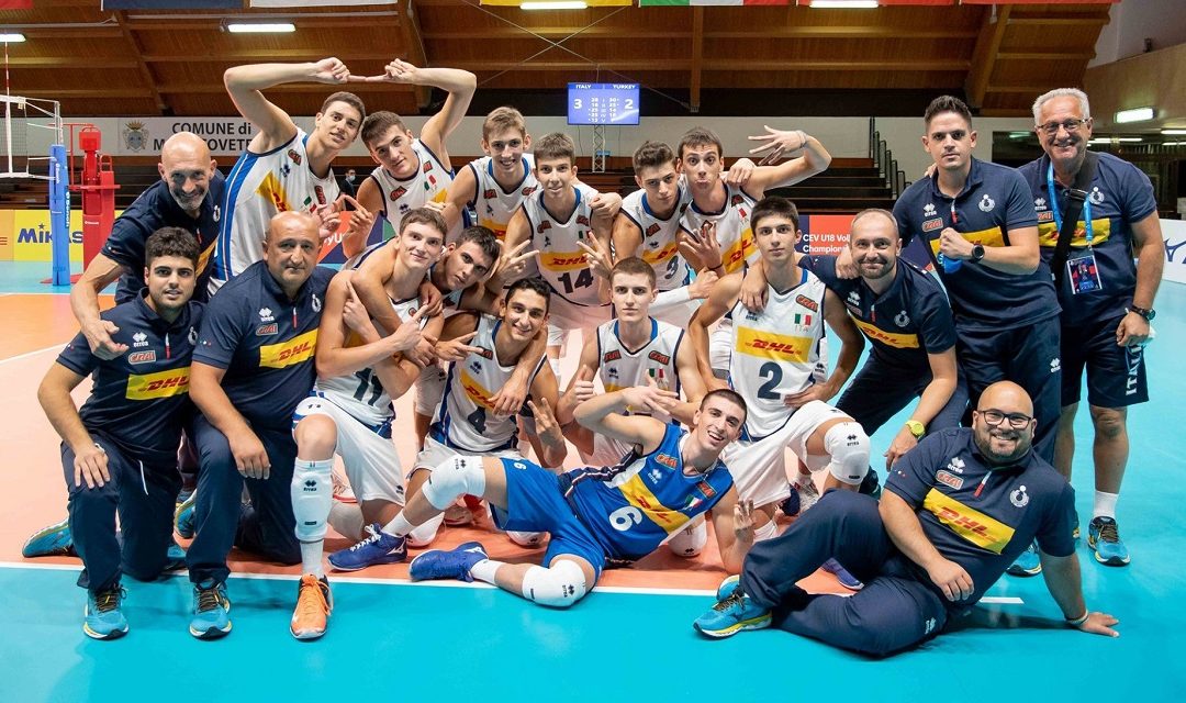 La nazionale italiana under 19 di pallavolo