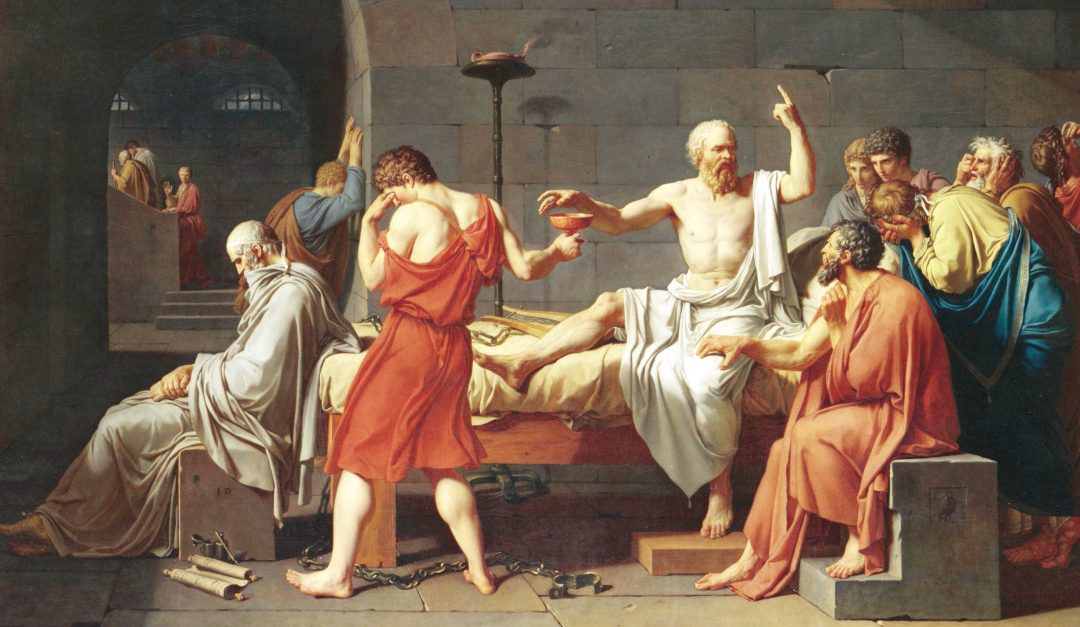 “La morte di Socrate” di Jacques-Louis David, 1787