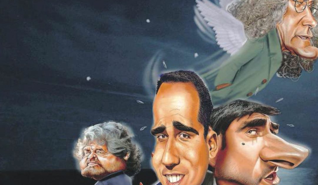 I Cinque Stelle in una vignetta di Dagospia
