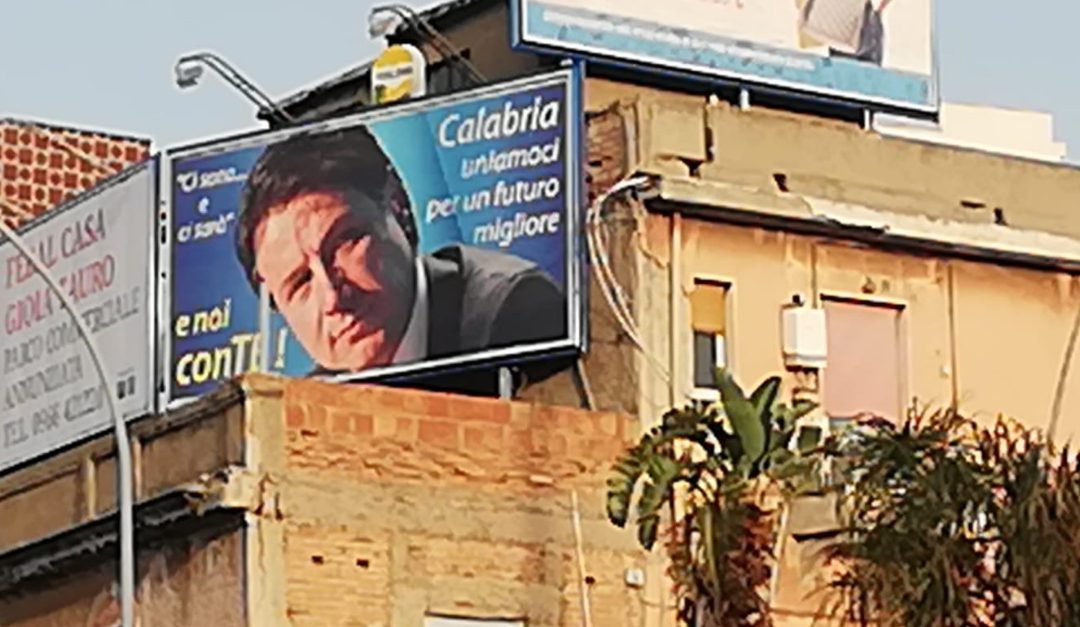 I manifesti elettorali di Giuseppe Conte a Reggio Calabria