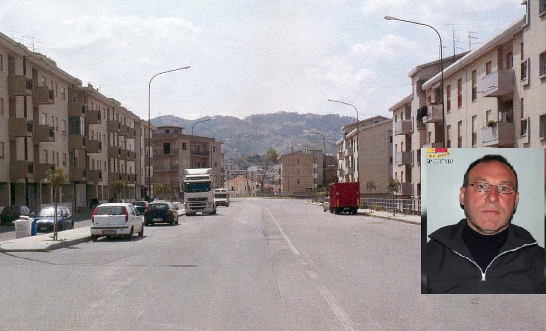 Una panoramica di Archi, quartiere di Reggio Calabria e, nel riquadro, Giorgio Benestare, detto “Franco”