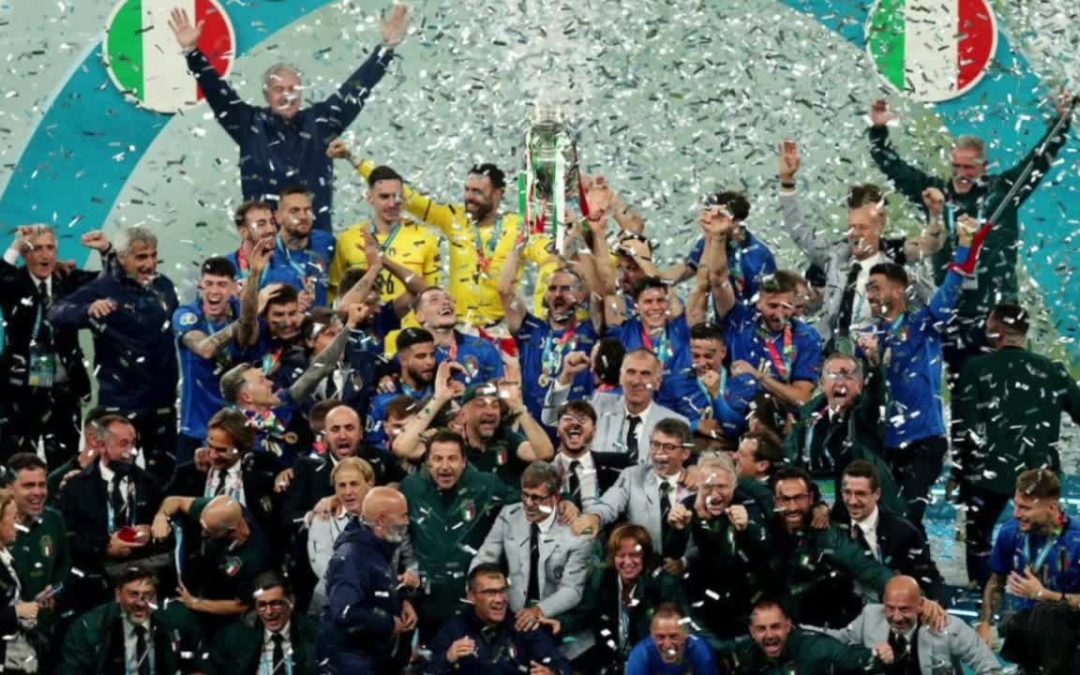 La Nazionale campione d'Europa in festa