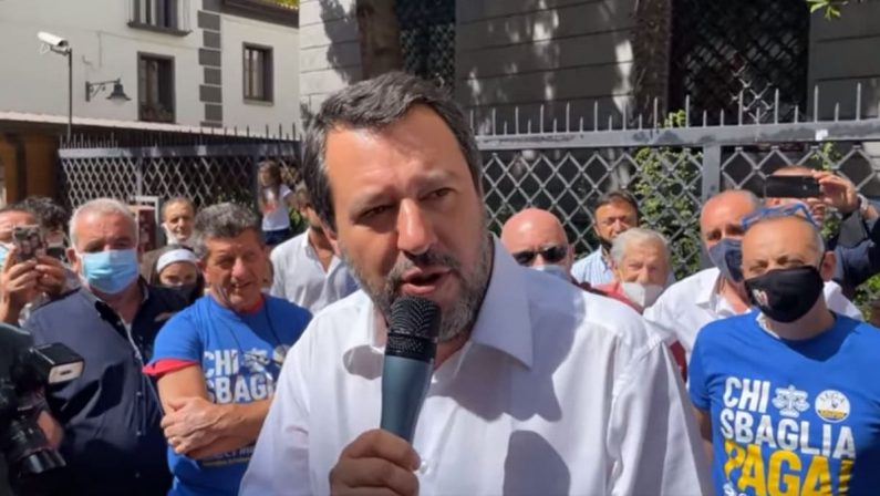 Referendum Giustizia, Salvini a Potenza: «Grazie a chi sta partecipando a raccolta firme» - VIDEO