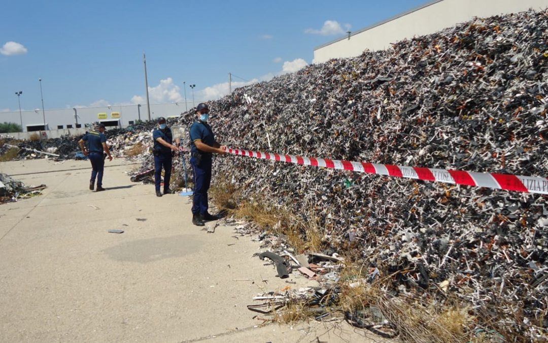 L'intervento della Polizia provinciale