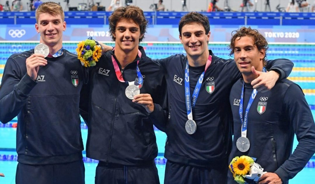 Alessandro Miressi, Thomas Ceccon, Lorenzo Zazzeri e Manuel Frigo