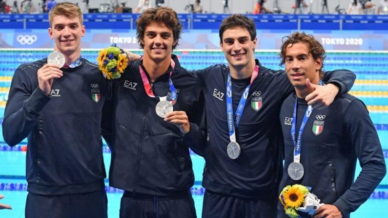 Olimpiadi di Tokyo 2020, Italia d’argento nella staffetta 4×100 stile libero