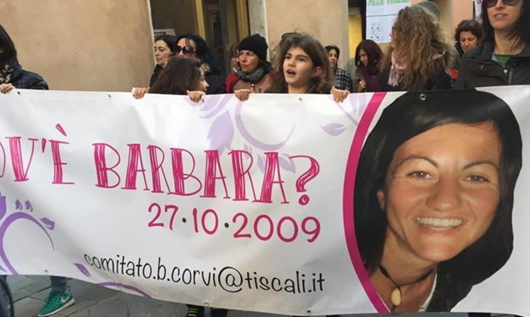 Una manifestazione per Barbara Corvi
