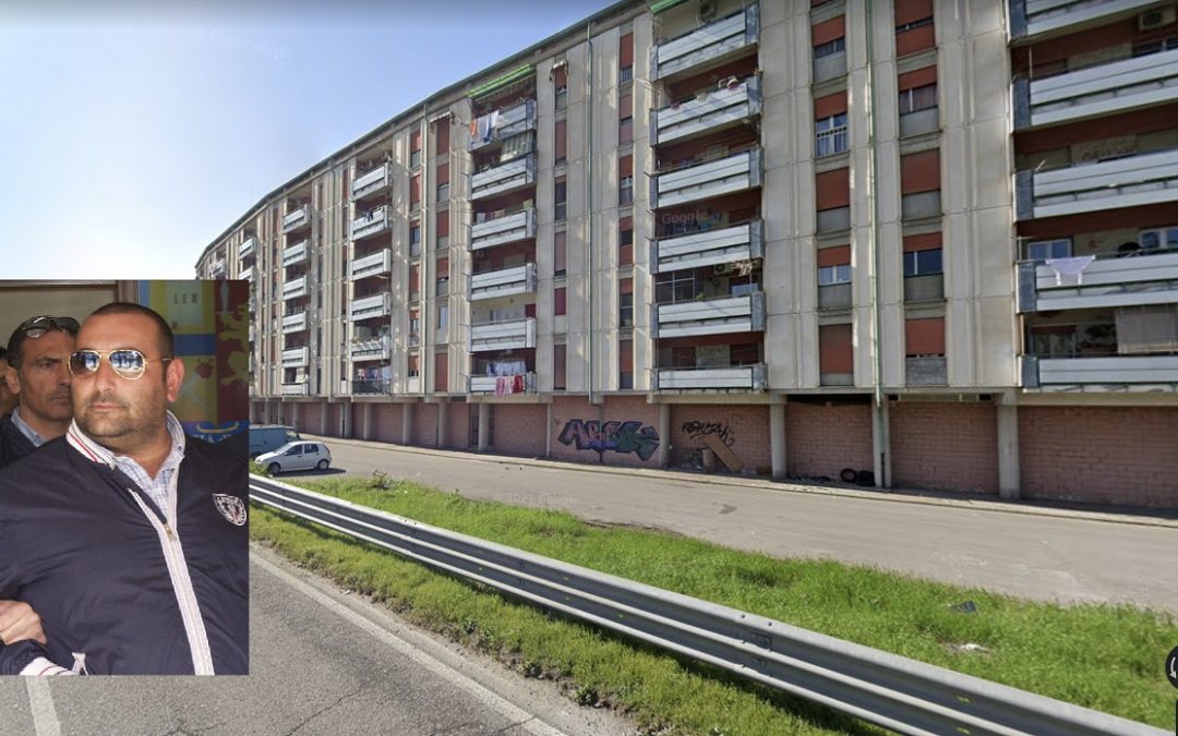 Il quartiere cosentino di Vaglio Lise. Nel riquadro Ivan Trinni, attualmente ricoverato