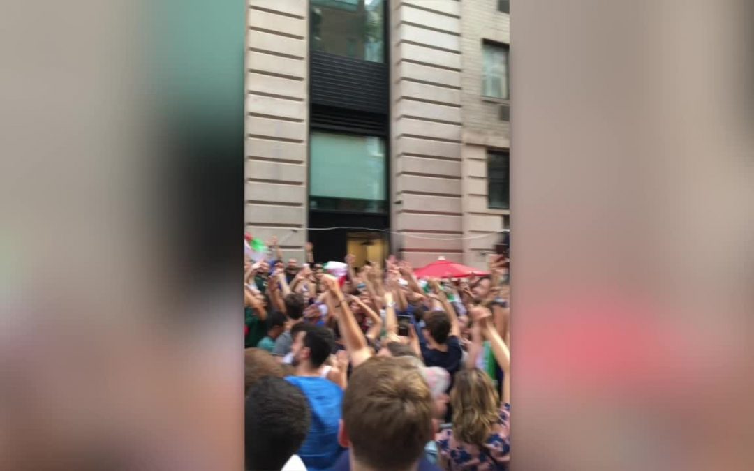 Anche a New York festeggiamenti per il trionfo degli Azzurri