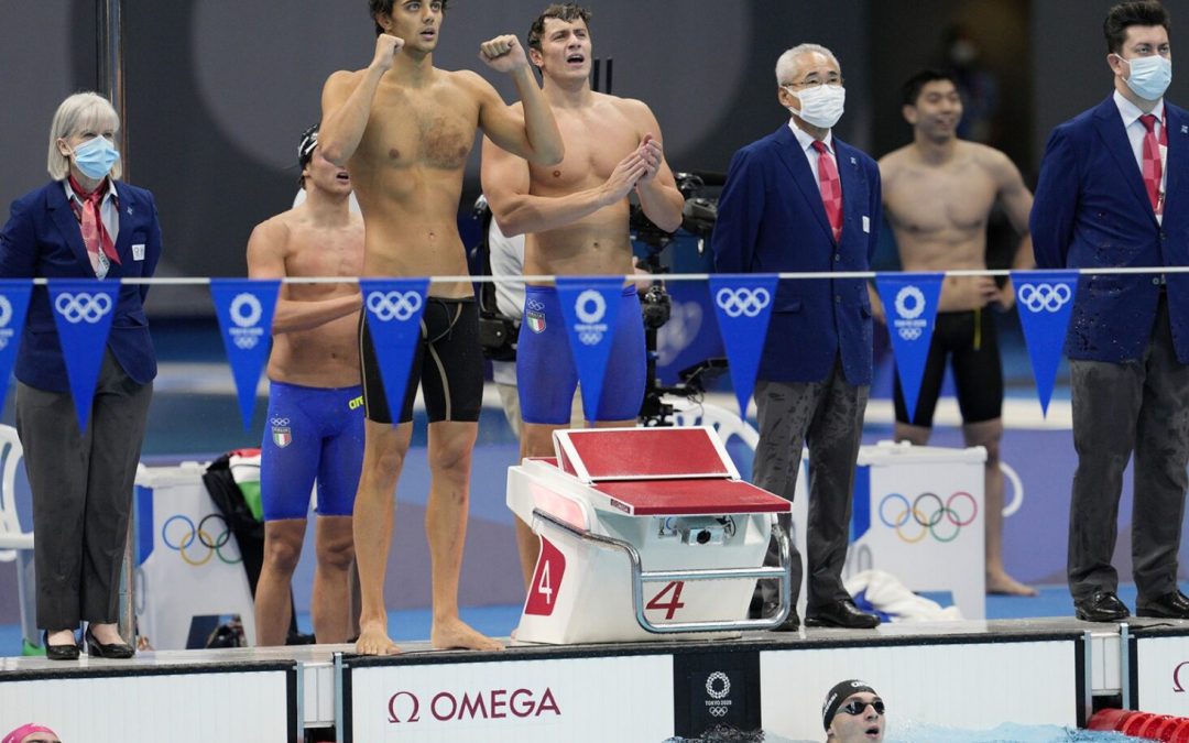 Nuoto, bronzo Italia nella 4×100 mista uomini