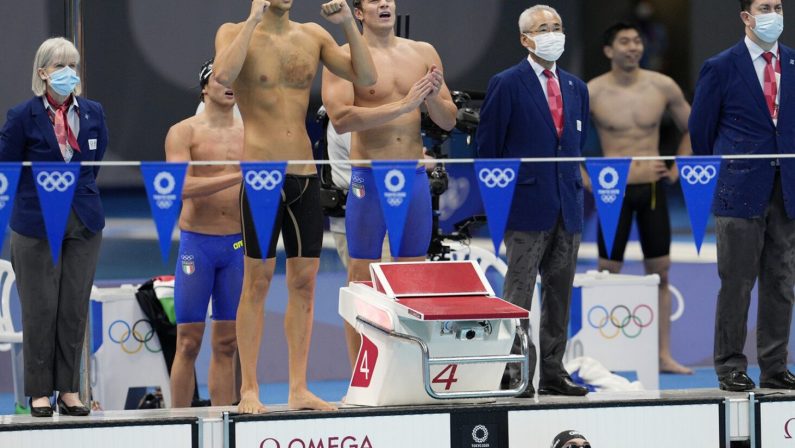 Nuoto, bronzo Italia nella 4×100 mista uomini