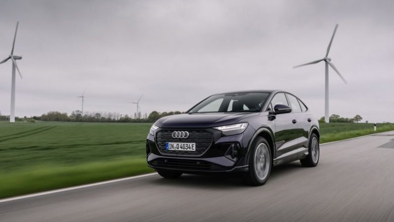 Autonomia record per Audi Q4 Sportback 40 e-tron