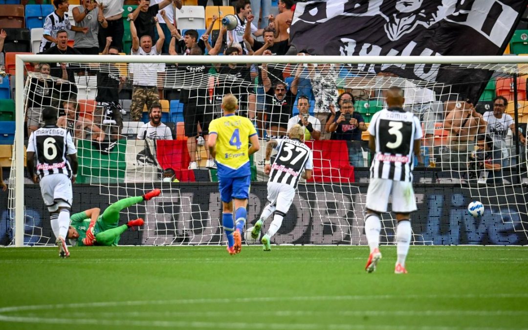 Juve doppio vantaggio ma viene raggiunta, a Udine 2-2