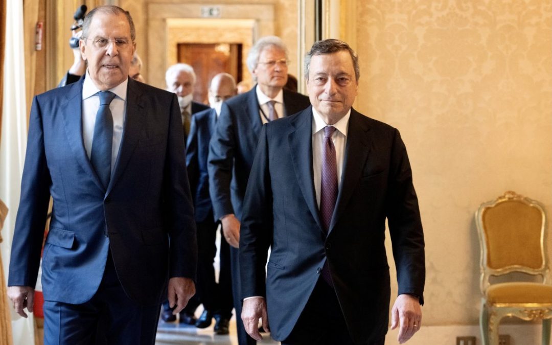 Draghi incontra Lavrov, Afghanistan e Libia tra i temi sul tavolo