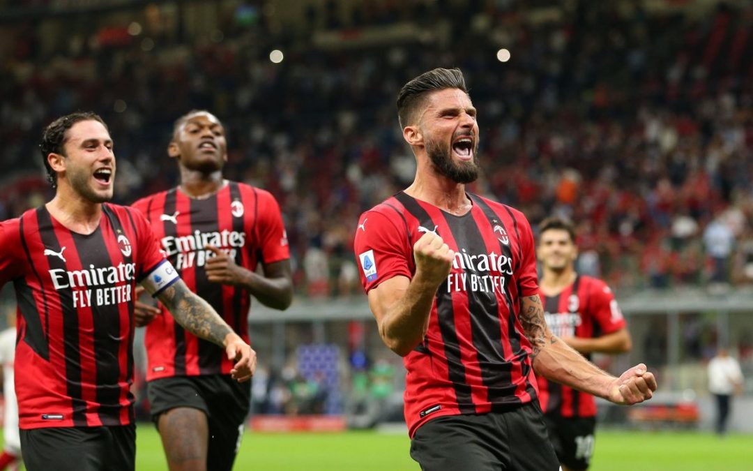 Milan a valanga sul Cagliari, doppietta Giroud