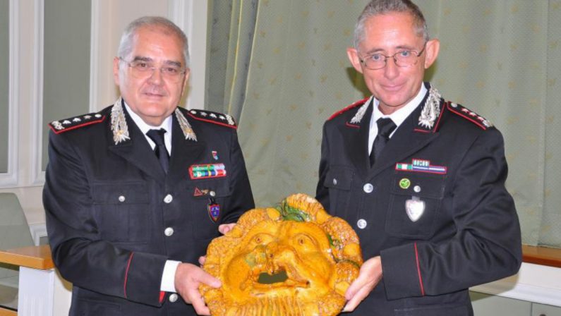 Il generale di corpo d'armata dei carabinieri forestali in Calabria