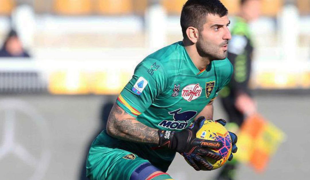 Mauro Vigorito con la maglia del Lecce