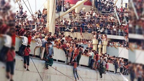 Migranti Albanesi agosto 1991