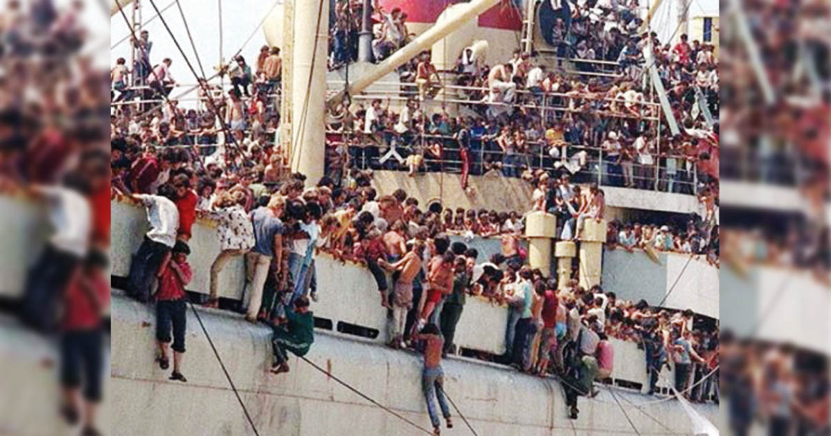 Migranti Albanesi agosto 1991