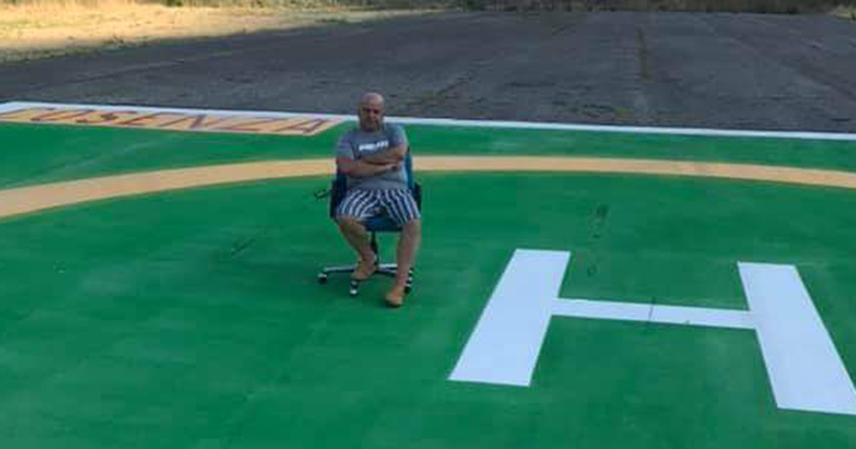 Pasquale Gagliardi protesta Elisoccorso