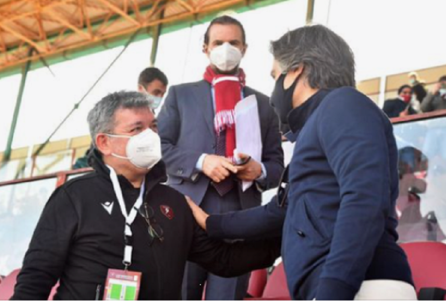 Spirlì e Falcomatà al Granillo in occasione della gara con il Vicenza