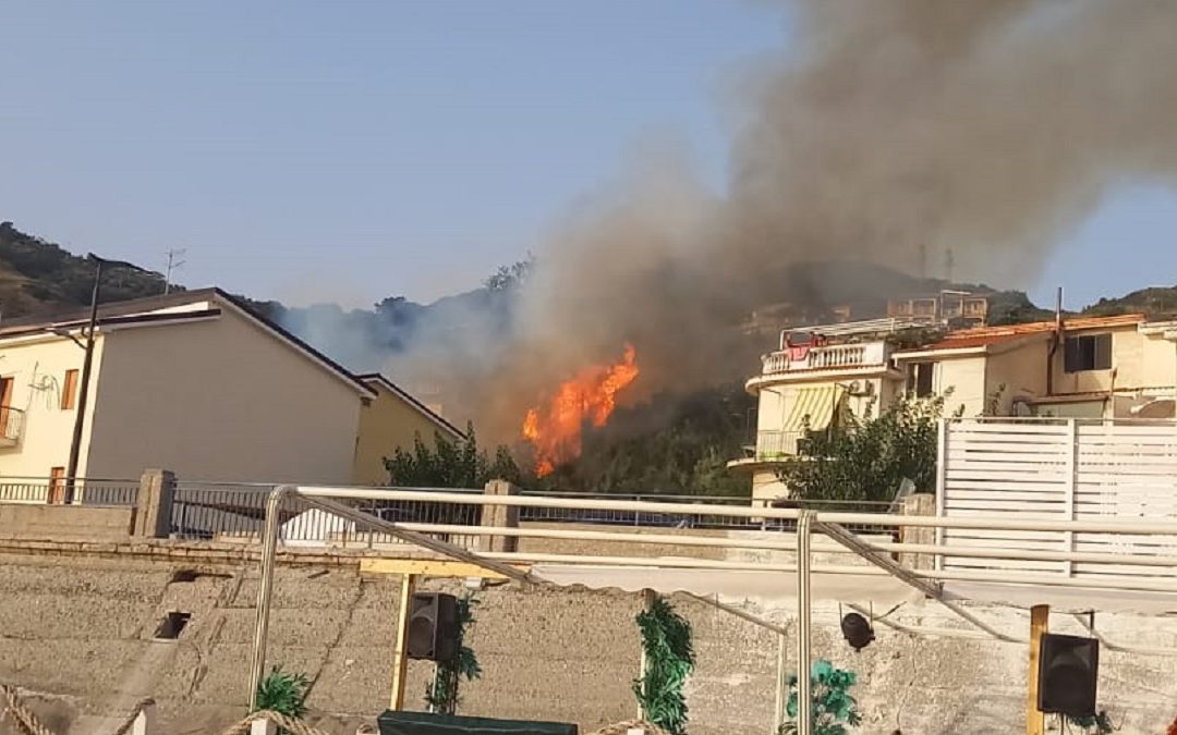 Un incendio a Intavolata, nei pressi delle abitazioni