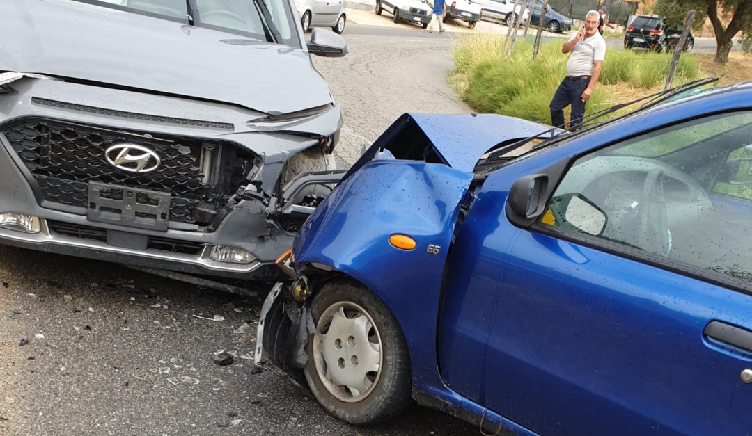 Le auto coinvolte nell'incidente
