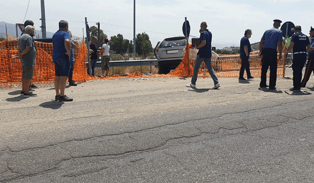 Il luogo dell'incidente stradale