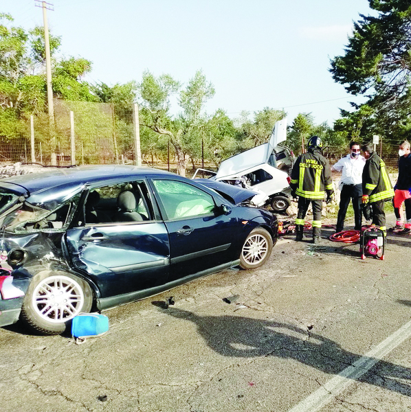 L’incidente stradale verificatosi sulla strada che collega Cassano delle Murge e Santeramo