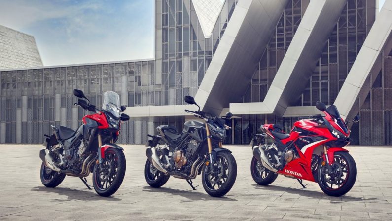 Honda rinnova CB500F, CBR500R e CB500X