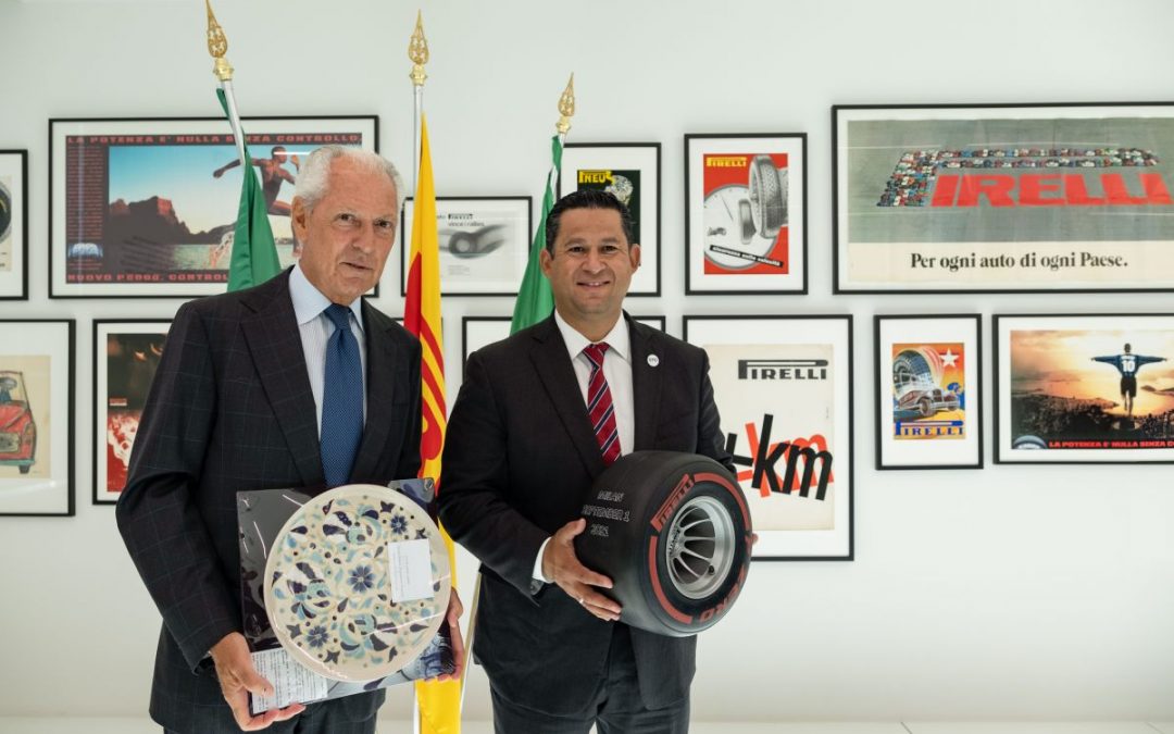 Pirelli, governatore stato Messico Guanajuato visita headquarters Milano