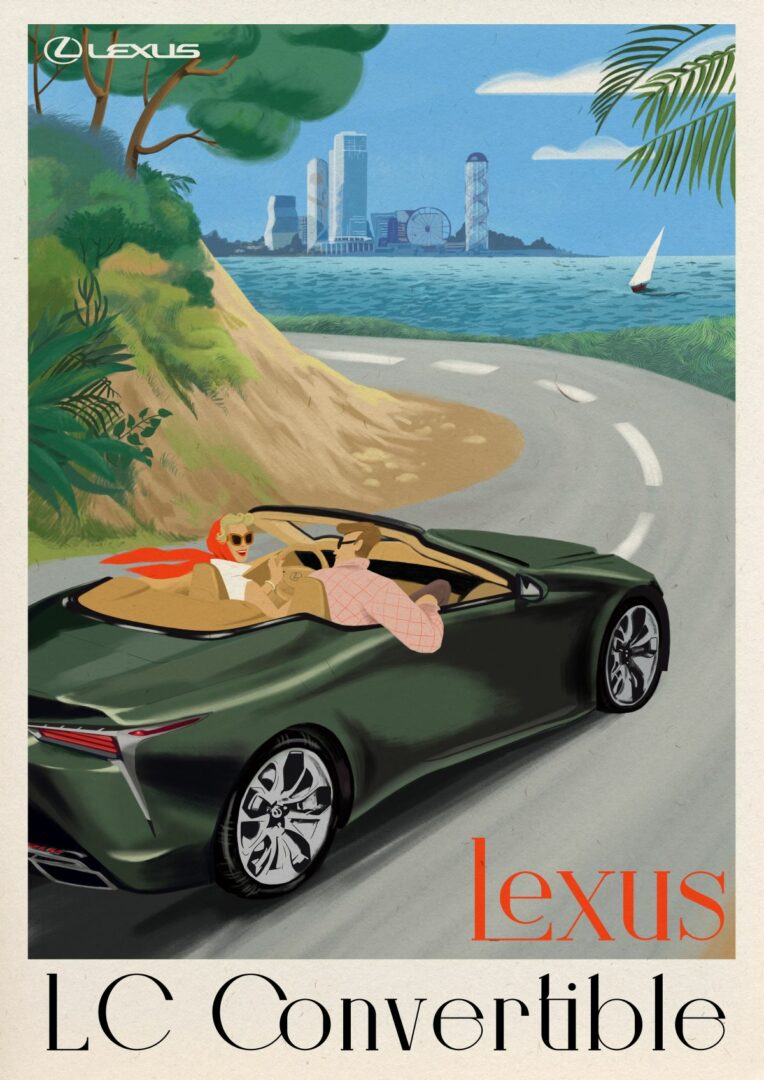 Lexus LC Convertible vince il Premio come Miglior Poster di Viaggio
