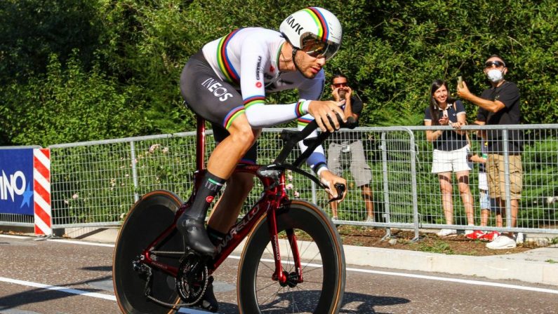 Filippo Ganna si conferma campione del mondo di ciclismo a cronometro