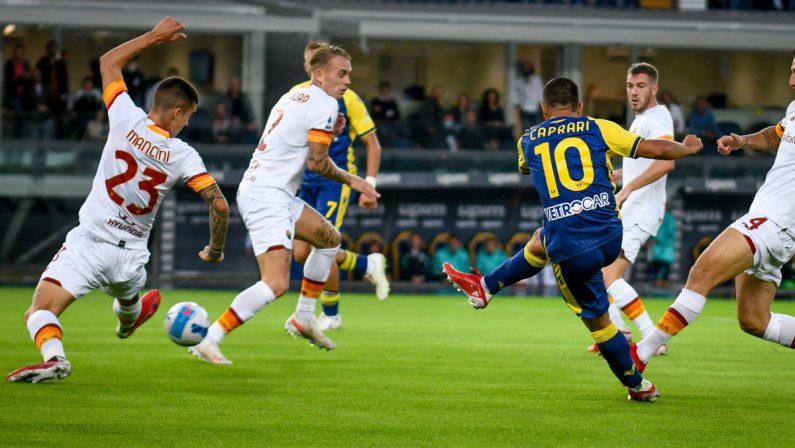 Il Verona di Tudor ferma la Roma, 3-2 al Bentegodi