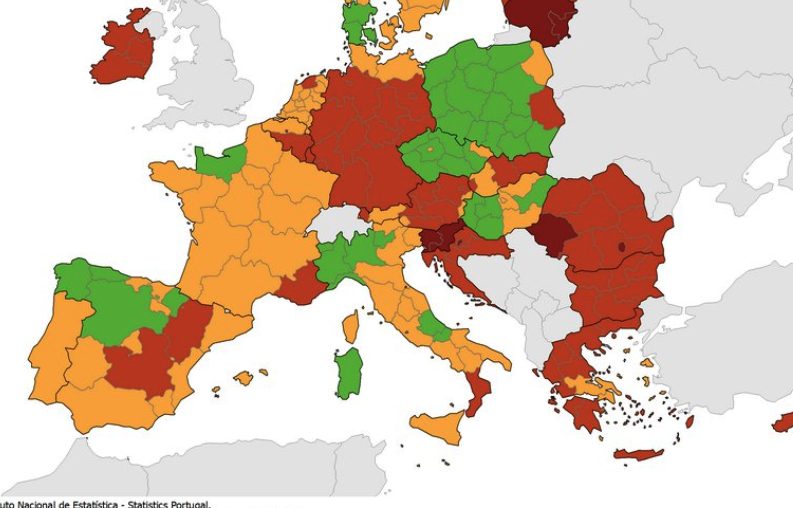 Coronavirus: la Calabria unica regione in rosso secondo il Centro europeo